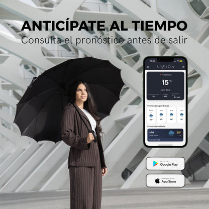 B-LION Halo – Paraguas Grande Automático Antiviento